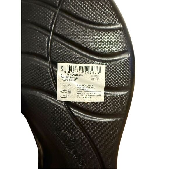 Brand New Collection by Clarks Washland Jam Natural Snake Loafers Size 11 - Picture 8 of 12